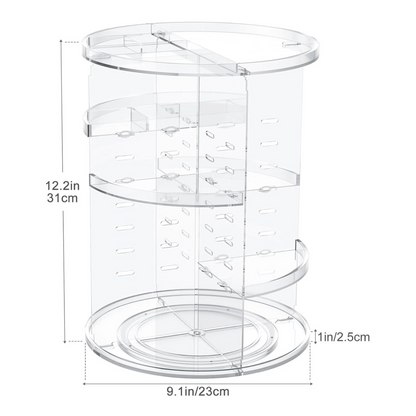 Organisateur de Maquillage Rotatif à 360°